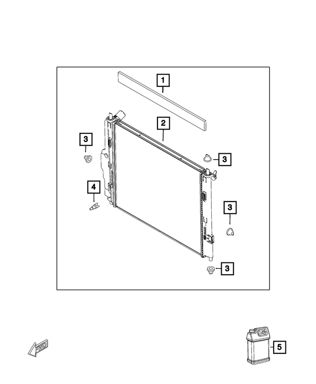 « 68332517AA – Cooling : Refroidissement Du Moteur Radiateur pour Mopar Image »