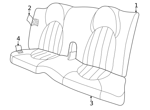 Rear Seat for 2005 Jaguar XK8 #3