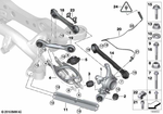 33326783667 - Rear Axle: Wheel Carrier, Rear Left for BMW Image