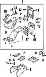 8973918992 - : Rear Trim Panel for Isuzu Image