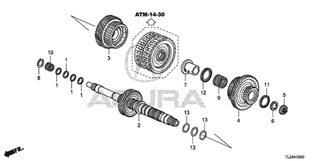 AT Mainshaft (V6) for 2012 Acura TSX #0