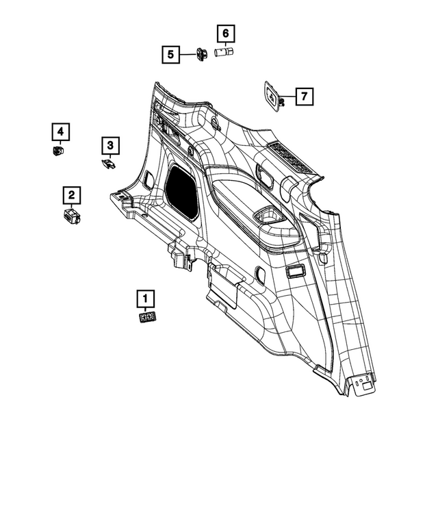 68428592AD - Electrical: Power Seat Switch for Mopar Image