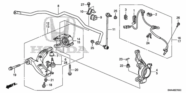 Front Knuckle for 2007 Honda CR-V #0