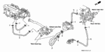 19528P07A50 - : Hose B, Breather Heater for Honda Image