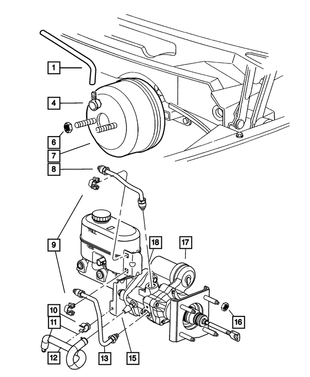 52010339AB - Service Brakes: Brake Hose for Mopar Image image