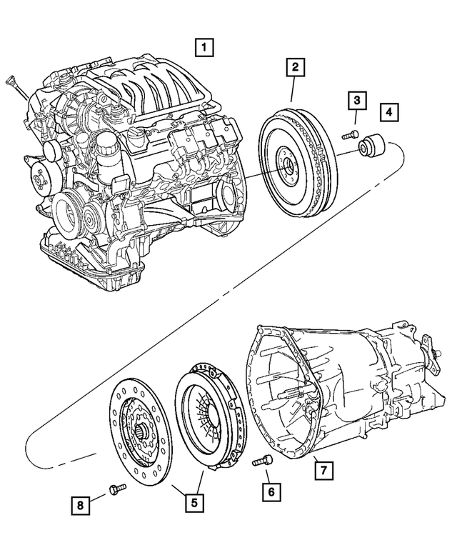 5127511AA - Manual Transmission 6 Speed [DED]: Pilot Bearing for Mopar Image
