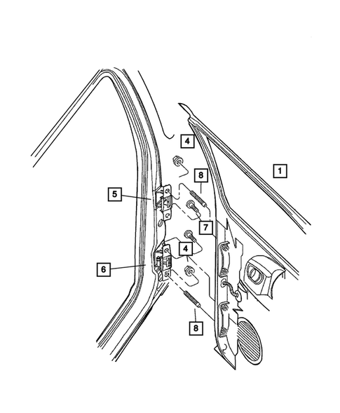 Rear Door for 2002 Dodge Dakota #2