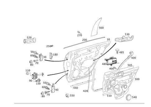 Rear Doors for 2006 Mercedes-Benz CLS500 #0