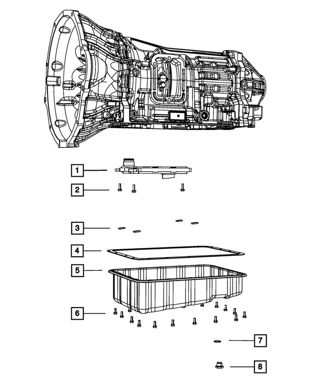 68019674AA - AS68RC; 6-Speed; Automatic Transmission: Hex Flange Head Bolt for Mopar Image