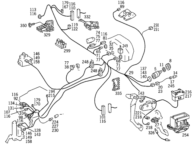 5456504 - Electrical Equipment and Instruments: Switch for Mercedes-Benz: 300SD, 400SE, 400SEL, 500SEC, 500SEL, 600SEL, S420 Image image