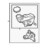 585102V200DS - Body: Master Cylinder for Hyundai: Veloster Image