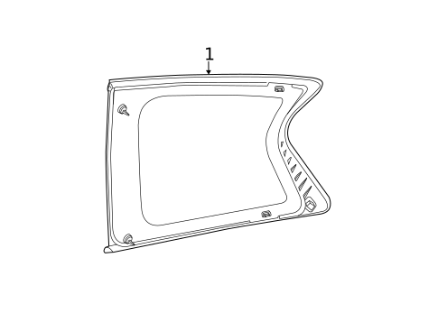 Glass & Hardware for 2013 INFINITI JX35 #0