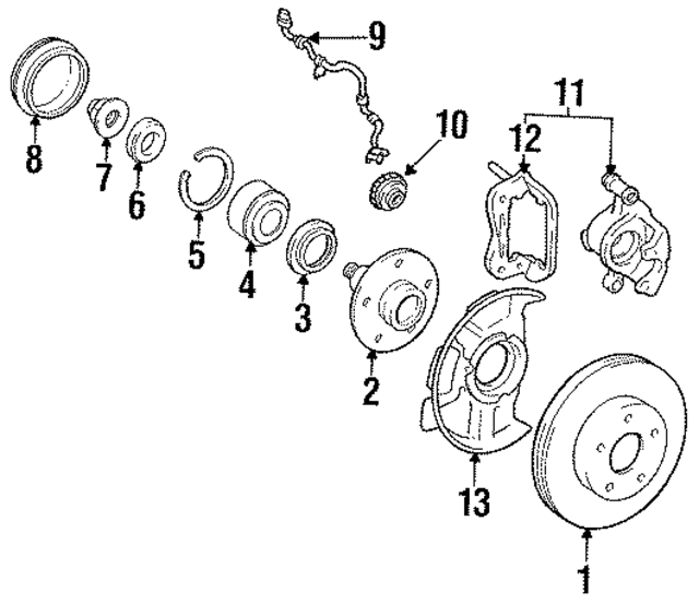 4350228040 - : Front Hub for Toyota Image