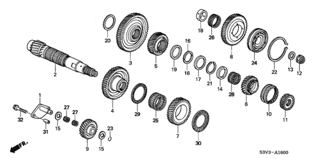 AT Countershaft ('03-'06) for 2005 Acura MDX #0