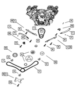 6100932 - Engine 4.7L Eight Cylinder: Hex Bolt for Mopar Image