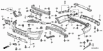 9390315380 - Interior/Bumper: SCREW, TAPPING (5X16) for Honda Image