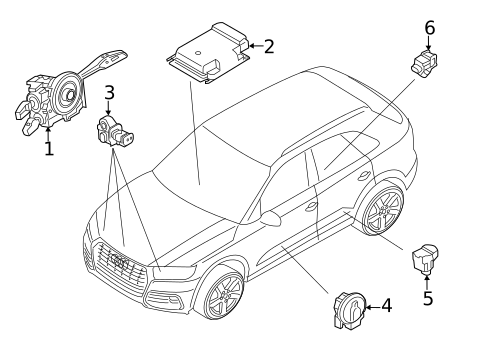 Air Bag Components for 2023 Audi SQ5 Sportback #1