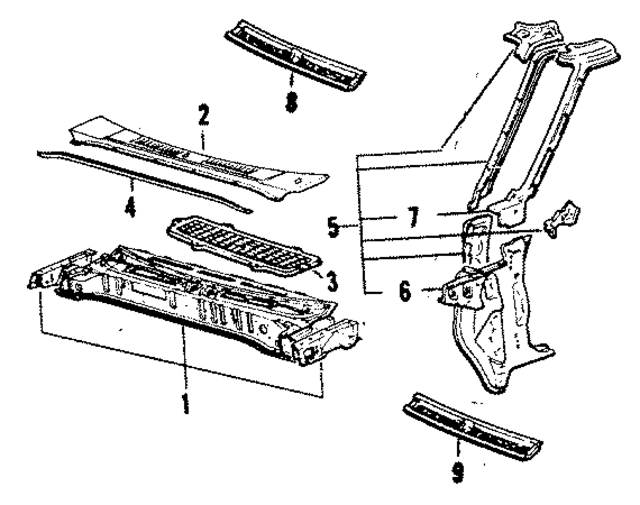 5570022640 - Body: Cowl Top Panel for Toyota Image