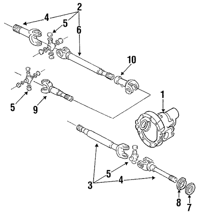 E3TZ3010B - Suspension: Differential Carrier for Ford: Bronco, F-150, F-250, F-250 HD, F-350 Image