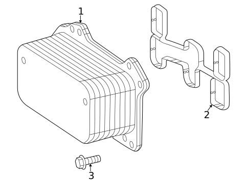 Engine Oil Cooler for 2021 Mercedes-Benz GLE 350 #0