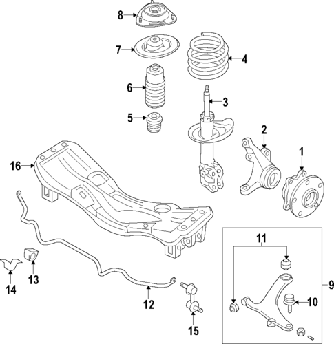 Front Suspension for 2017 Toyota 86 | Toyota Parts Express