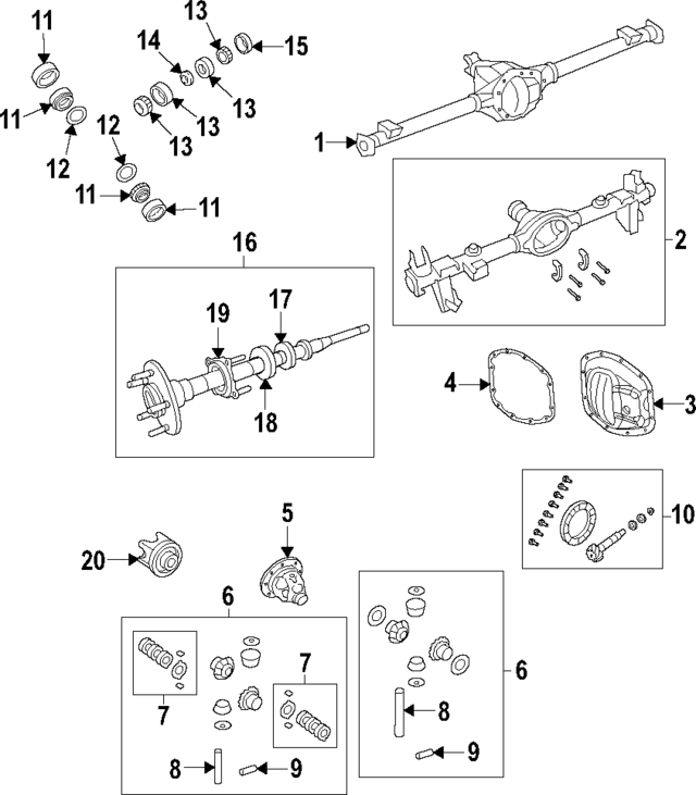 68401360AD - Universals &amp; Rear Axle: Axle for Mopar Image