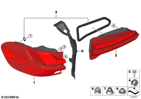 Rear Light for 2022 BMW X5 50eX #0
