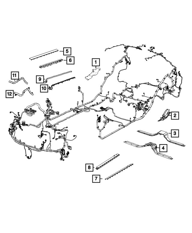 5057766AA - Electrical: Wiring Trough for Mopar Image image