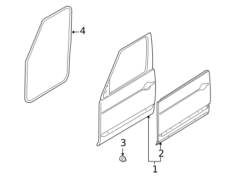 Door & Components for 2009 Land Rover LR2 #1