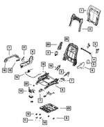 68100710AB - Interior Trim: Seat Back Bezel for Mopar Image