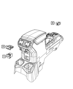 68453787AA - Electrical: Media Hub Usb Port for Jeep: Cherokee, Gladiator, Wrangler Image