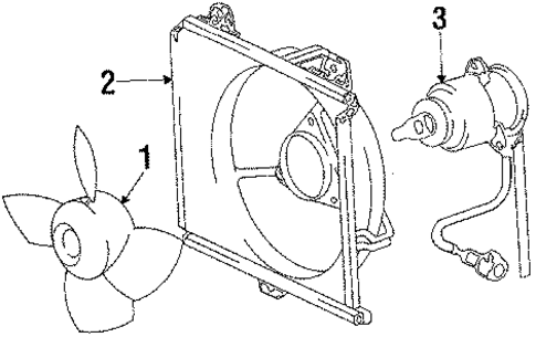 Cooling Fan for 1989 Toyota Celica #0