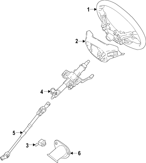 Steering Column for 2020 Kia K900 #0