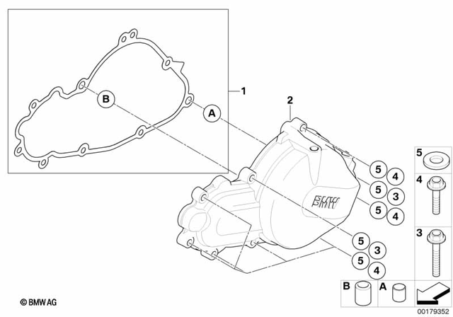 11147706932 - : Alternator Cover for BMW-Motorrad Image