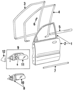 8760534102CA - : Mirror Assembly for Hyundai: Sonata Image