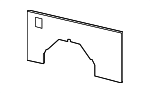 CK4Z6131013HD - Body: Interior Quarter Panel Trim Panel for Ford Image