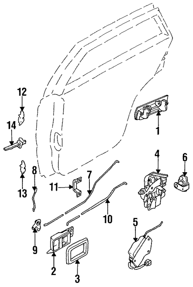 8250501E01 - : Lock Rod for Nissan Image