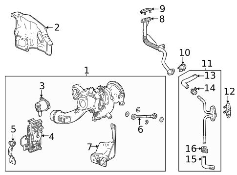 Turbocharger & Components for 2023 Buick Encore GX #0