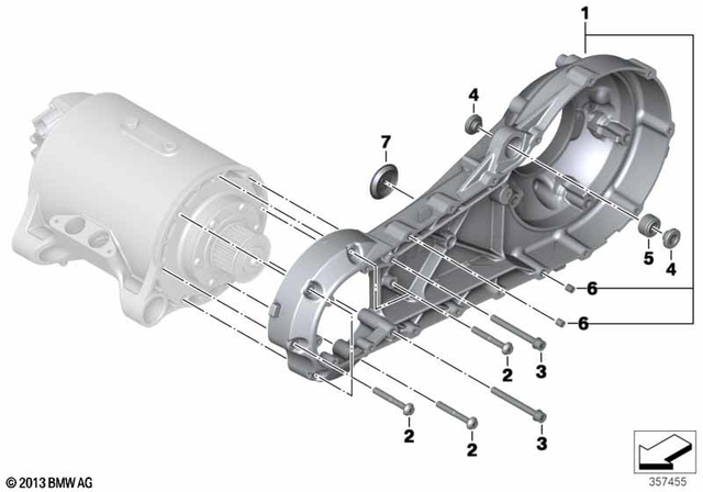 7129907824 - Rear Axle, Rear-Wheel Drive, Suspension: Isa Screw - M8X55-8.8-ZNNIV for BMW-Motorrad Image image