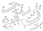 7147134319 - Body: Lower Panel Nut for BMW Image