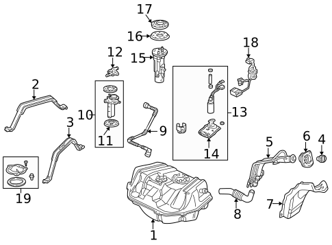Fuel System Components for 2003 Acura CL #0
