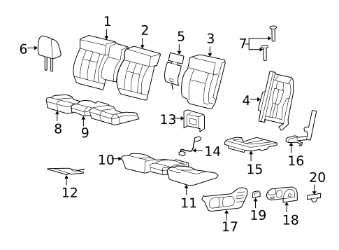 Front Seat Components for 2007 Ford F-150 #1
