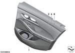 51427993609 - Individual Equipment: Door Lining Leather Rear Left for BMW: 330e, 330eX, 330i, 330iX, M3, M3 Comp. M xDrive, M3 Competition, M340i, M340iX Image image