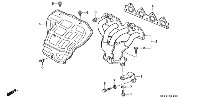Exhaust Manifold (VTEC) (2) for 2000 Honda Civic #0