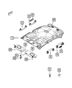 7KS21JXWAA - : Visor, Right for Mopar Image