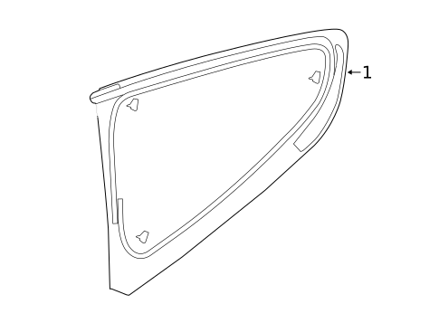 Glass & Hardware for 2015 Ford Mustang #1