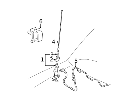 Antenna & Radio for 2003 Toyota RAV4 #0