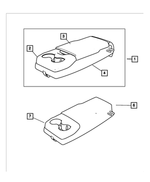5ZC54DX9AA - Interior Trim: Rear Seat Center Armrest for Chrysler: 300 | Dodge: Charger Image