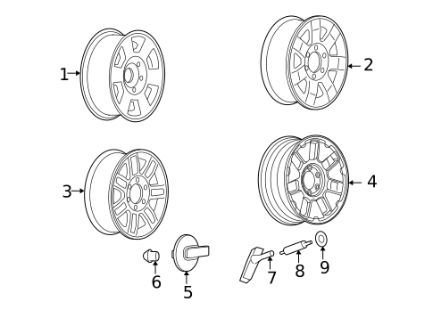 Tire Pressure Monitor Components for 2010 Hummer H3 #0