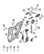 1SZ34KXJAD - Doors, Door Mirrors and Related Parts: Exterior Door Handle, Left for Mopar Image
